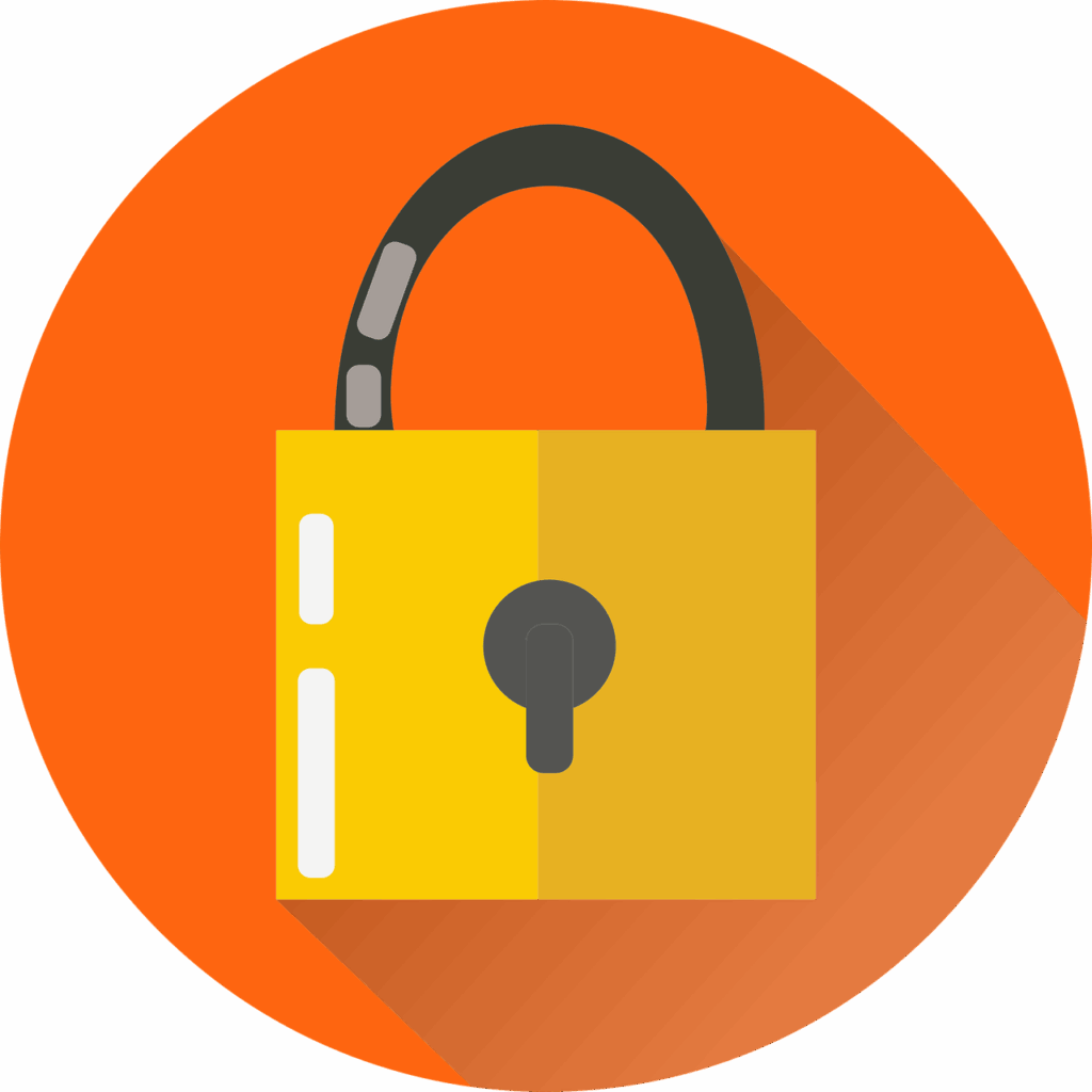 Free lock security key vector