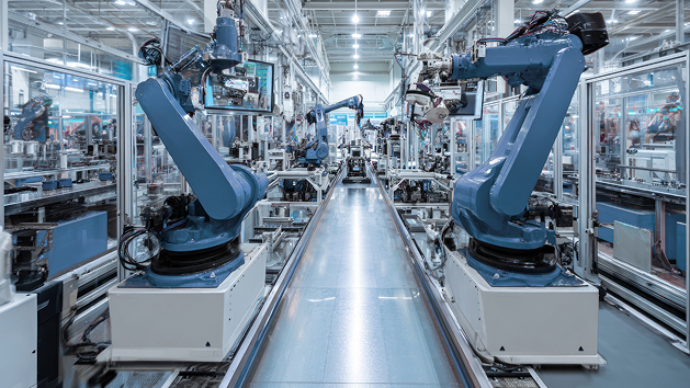 Robotics used in discrete manufacturing