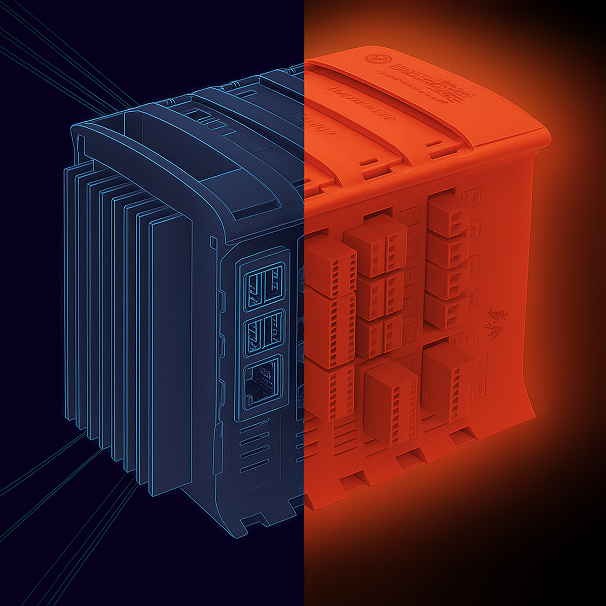 PLC and digital transformation are displayed in an image of contrast.