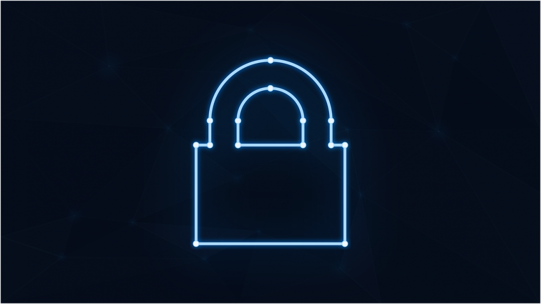 Free padlock neon cybersecurity vector